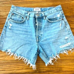 Agolde Parker long Jean shorts, size 27, like new.